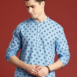 Anouk Ethnic Motifs Printed Pure Cotton Kurta-23