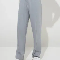 Studiofit by Westside Grey Relaxed-Fit Cotton-Blend Track Pants-image-94