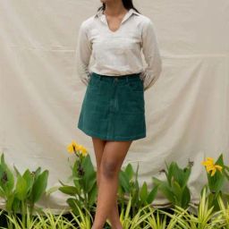 Anousshka Green Mini Skirt-image-42