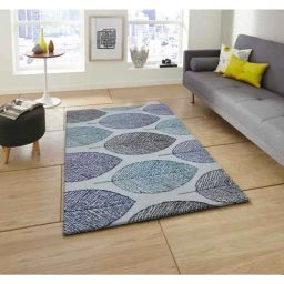 Presto Blue Polyester Carpet-26