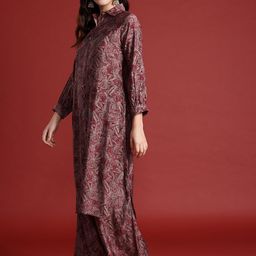 Anouk Printed Regular Kurta with Palazzos image 5