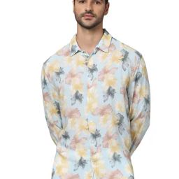 celio celio* Multicolor Regular Fit Printed Shirt-picture-17