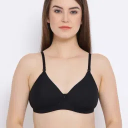 Clovia Black Padded T-Shirt Bra-image-7