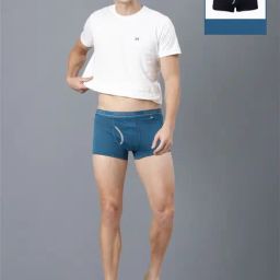 Force NXT Multicolored Cotton Regular Fit Trunks - Pack Of 2-image-5