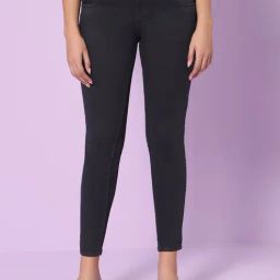 HJ HASASI Black Low Rise Jeans-image-69