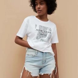 Fame Forever by Lifestyle White Cotton Printed T-Shirt-32