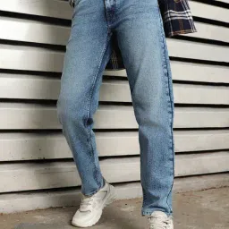 High Star Blue Cotton Slim Fit Jeans-image-93