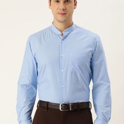 Peter England Self Design Textured Slim Fit Formal Shirt-image-68