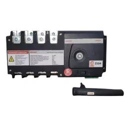 KISLAY Auto-Manual Changeover Switch Open Execution 3 Phase 4 Pole 200 A 440 V AC White, 200 KAMCSF-1