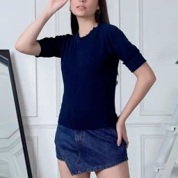 NEUDIS Blue Regular Fit Top-picture-9