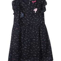 Monte Carlo Kids Navy Printed Dress-picture-31