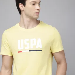 U.S. Polo Assn. Pure Cotton Brand Logo Printed Slim Fit T-shirt-picture-36