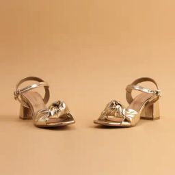 Eridani Women's Rhea Gold Ankle Strap Sandals-image-90