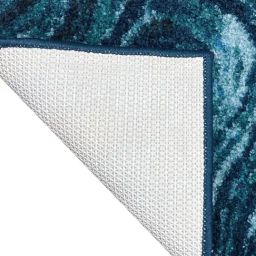 Bianca Spa Blue/Dk.Blue Micro-Polly Abstract Bathmat image 3