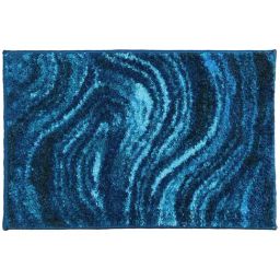 Bianca Spa Blue/Dk.Blue Micro-Polly Abstract Bathmat image 2