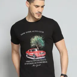 Cloak & Decker by Monte Carlo Black Polyester Regular Fit Printed T-Shirt-picture-16