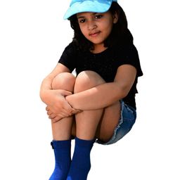 TIPY TIPY TAP Girls Self Design Cotton Visor Cap With Socks image 2