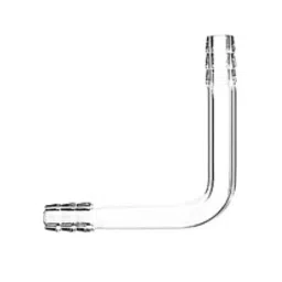 ABGIL Adapter Y Connector Tube 10 mm Hose Connection Borosilicate Glass and 100 mm Each Side Arm Length, ADP-64-01 image 1