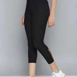 HRX by Hrithik Roshan Women Slim Fit Solid 3/4 Training Tights-image-86