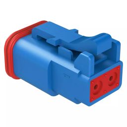 AMPHENOL SINE/TUCHEL AUTOMOTIVE HOUSING, PLUG, 2POS, 13A, BLU, AT06-2S-BLU-image-1