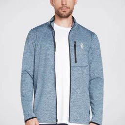 Skechers Light Blue Regular Fit Sports Jacket-picture-41