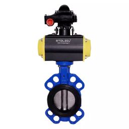 STOLZEL 11.82 inch, 300 mm, SGI Single Acting Wafer Type Butterfly Valve-image-48