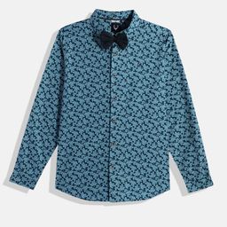 Allen Solly Junior Boys Floral Printed Pure Cotton Casual Shirt-image-103