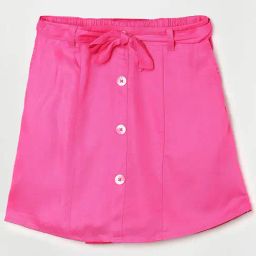Fame Forever by Lifestyle Kids Pink Solid Skirt-image-91