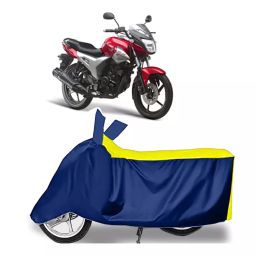 Auto Pearl Two Wheeler Cover for Yamaha SZ X - Yellow, Blue-image-90