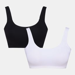 Sillysally Girls Pack Of 2 Full Coverage Removable Padded Beginners Bra - All Day Comfort-5