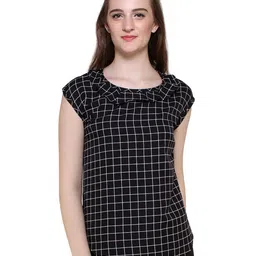 MALLORY WINSTON Women Checked Print Top-image-24