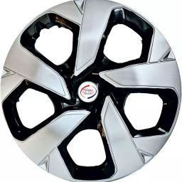 Auto Pearl PBS01_R15 Inch (381 mm) Press Type Wheel Hubcap with Retention Ring Glossy Black Silver Wheel Cover for Maruti Ertiga LXI15 cm-image-76
