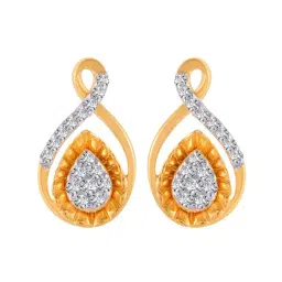 P.C. Chandra Jewellers 18 kt Gold & Diamond Earrings-picture-11