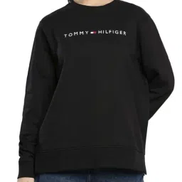 Tommy Hilfiger Black Embroidery Regular Fit Sweatshirt-picture-7
