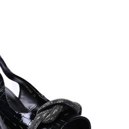 Ronnie Grey Printed PU Block Sandals image 4