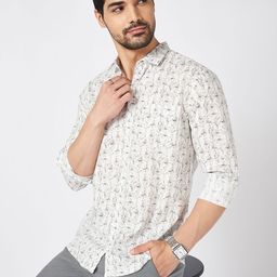 BYFORD by Pantaloons Men Slim Fit Floral Opaque Printed Casual Shirt-picture-9