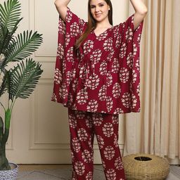 TAG 7 Women Floral Print Night suit-65