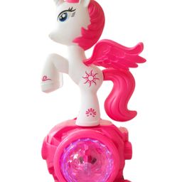 VParents  360 Degree Rotation Musical Horse With 5D Light & Musical Sound Activity Play With Bump & Go Functions - Color & Design May Vary-picture-31