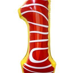 Shopperskart 1 Candy Donut Theme 32 inch Number Toy Foil Balloon Helium Quality For Birthday Party Decoration - Multicolor-image-77