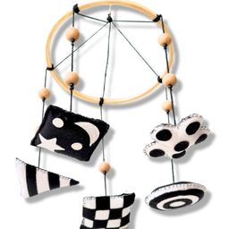 Kizoplay Black and White Cot Mobile for Newborns | Height 32 cm-8