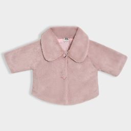 Mi Arcus Three Fourth Sleeves Solid Textured Jacket - Pink-picture-23