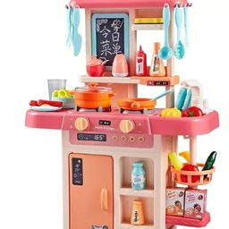 FUNVERSE Kitchen Playset For Kids , Kitchen Set for Toddler with Gas Sound & Light, Cooking Stove with Steam,Toy Kitchen Accessories with Running Water,Kitchen Toys for Kids Girls Boys (42 Pcs)-19