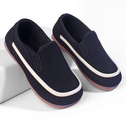 KIDLINGSS Colour Blocked Slip On Shoes - Black-image-1
