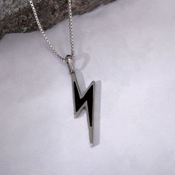 GIVA Rhodium-Plated Contemporary Pendants with Chains-44