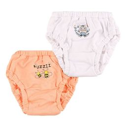 Nuluv Infant Girls Pack Of 2 Basic Pure Cotton Briefs NLINFGI2010-ON-6M-26