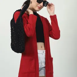 Metronaut Women Longline Shrug-44
