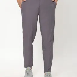 Dida Grey Polyster Regular Fit Solid Trackpant-image-16