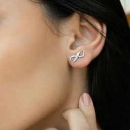Shaya 92.5 Sterling Silver Infinite Joy Earrings for Women-image-24