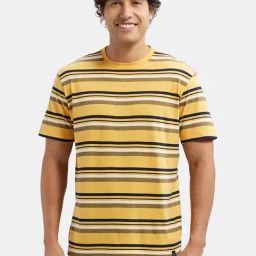 Jockey Multicolor Regular Fit Striped Crew T-Shirt-image-75
