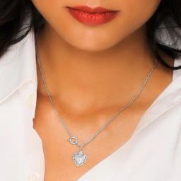 GIVA 925 Silver A Lot like Love Necklace for Women & Girls-image-53